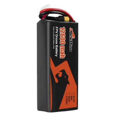 China 6S3P P42A batterijpakket 12600mAh Molicel 21700 lage temperatuur batterij voor FPV 10 inch drone Te koop