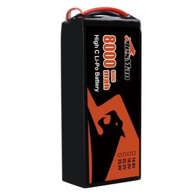 China 8S1P 30.4V 8000mAh 25C Drone Batería Lipo Servicio OEM y ODM ofrecido para drones FPV de 13-15 pulgadas en venta