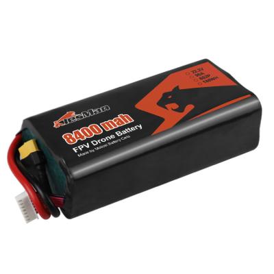 China Molicel 21700 lage temperatuur P42A batterij 22.2V 6S2P 8400mAh Lipo batterij voor FPV 7 inch drone Te koop