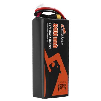 China FPV Li-ion batterij 22.2V 6S2P P40 P42A batterijpakket Molicel 8000mAh 8400mAh voor 7 inch drone Te koop