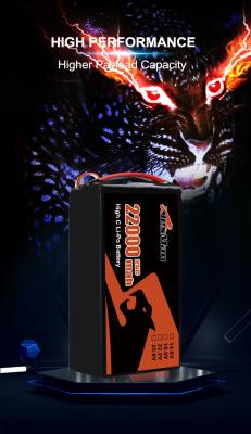 China Solid State Drone Batteries XT60 6S2P 22.2V 22000mah Lipo Battery For FPV Drone for sale