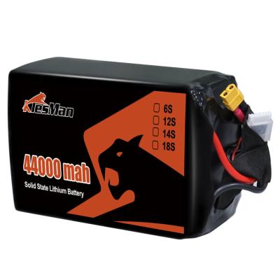 China Bateria Lipo FPV de alta capacidade para drones XT60 6S 44000 MAh 22.2V 10C Bateria Lipo para drones agrícolas à venda