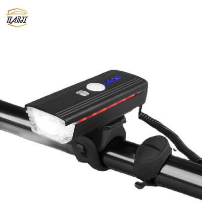 China Aluminum Alloy Waterproof Headlight USB Road MTB Rechargeable Warning Bike Front Waterproof Bicycle Light for sale