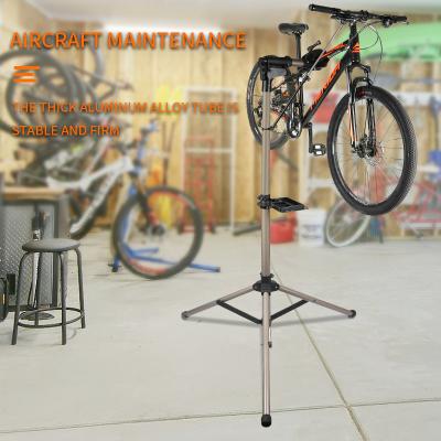 China Durable Adjustable Indoor Floor Standing Indoor Parking Rack Work Display Repair Stand Bicycle Vertical Bike Rack for sale