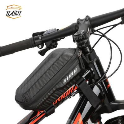 China Water Resistant 2021 Customize Waterproof Bicycle Front Frame Top Tube Bag Saddle Bike Bag for sale