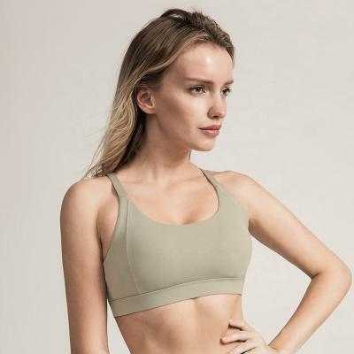 China 2019 Wholesale Women Antibacterial Sexy Workout Gym Sports Seamless Fitness Wear Yoga Bra Top for sale