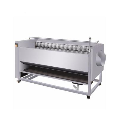 China Automatic Fruit Processing Plant Fruit Vegetable Potato Carrot Palm Date Apple Sweep Ginger Washing Peeling Polishing Cleaning Seal Peeler Machine for sale