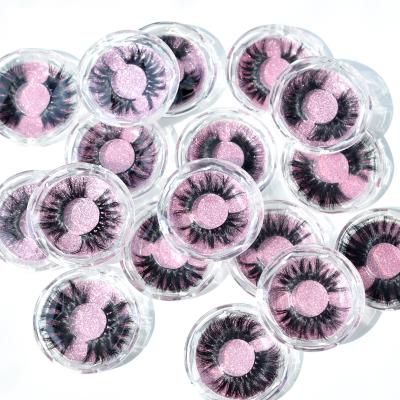 China OEM Private Label Grade Long Natural Luxury False Lashes 10mm 20mm Soft Fur 3d Mink Eyelashes Fluffiness for sale