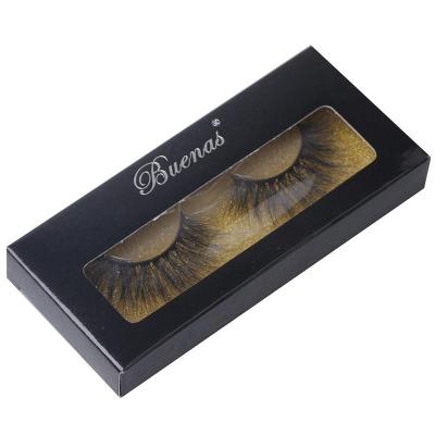 China Wispey Mink Wholesale Eyelashes 100%Mink 3D natural long tapered eyelash volume with custom packaging box for sale