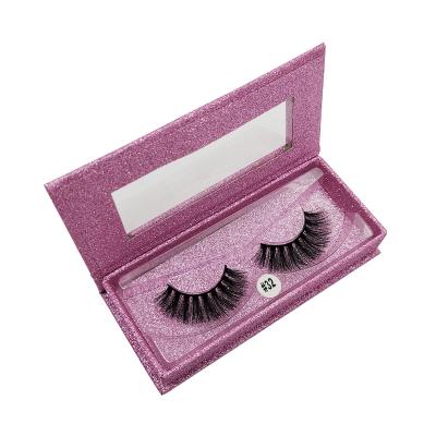 China 2022 Hot Natural Free Sample Siberian 3D Mink Lash 15-20MM Long 100% Handmade Strip Eyelashes Full 3D Mink Lashes for sale