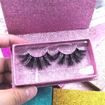 China Long Natural Handcrafted Eyelashes Wholesale 5D Mink Light Weight Strip Lashes 25Mm Mink Eyelash Vendor for sale