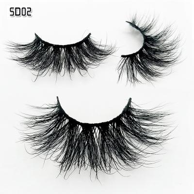 China Long Wholesale Natural 3D Luxury Cheap 5D Mink Lash Private Label Mink Lashes 25Mm Fluffy Mink Eyelashes for sale