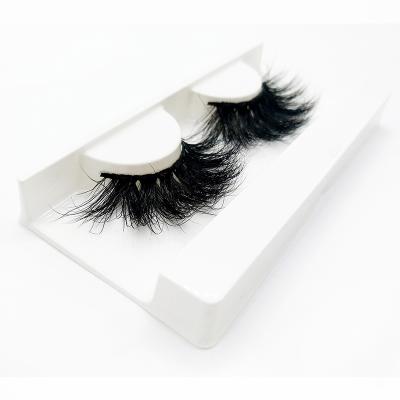 China Wholesale Natural 5d 25mm Long Fluffy Mink Lashes Lashes Full Strips Thick Mink Lashes 100% Real for sale