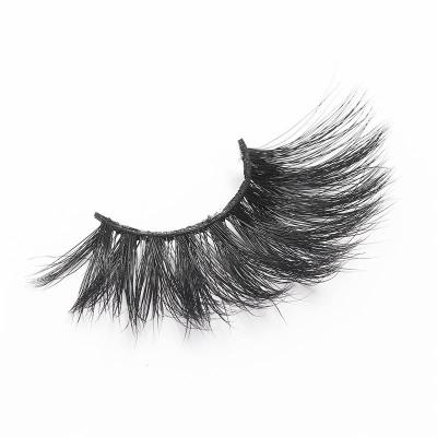 China Wholesale Natural Long Full Strip Bases Hand Made Eyelashes Faux Mink 3D 15Mm Fluffy Eyelash Vendor for sale