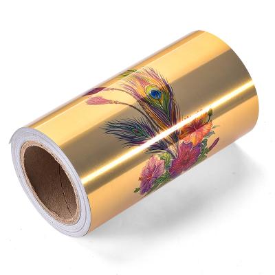 China Wholesale Custom Printable Blank Sheet Inkjet Self Adhesive Vinyl Laser Vinyl Sticker Size A4 Glossy Gold Brushed Inkjet Sticker Paper for sale