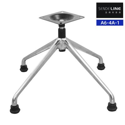 China Replacement Office Chair Metal Base polished Aluminum Alloy With Casters for sale