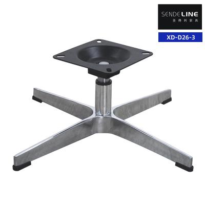 China Comfortable Adjustable Metal Office Chair Base Aluminum Alloy Four Star Swivel Base for sale