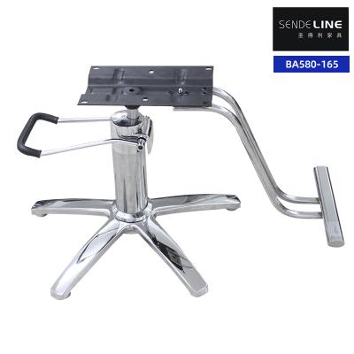 China Beauty Salon Trim Barber Chair Accessories Chrome Plated Five Star Base for sale