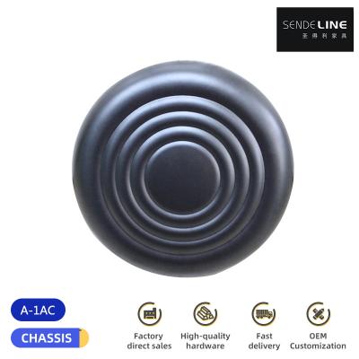 China PU Self-crusting Chair Cushion Pad With 62mm Thickness Black Diameter 320mm for sale