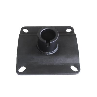 China Black Cast Iron Barber Chair Oil Pump Bracket With 5mm Wall Mounting Hole Spacing 100X100mm for sale