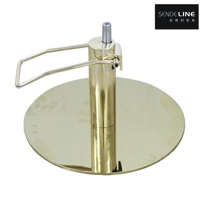 China 16kg Weighted Gold Base For Barber Salon Chairs Lift Oil Pump Base 150mm Trips for sale