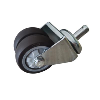 China Card Test Insert Caster Wheel for Office Chair and Medical Cart TPR soft adhesive 45MM diameter for sale