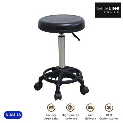 China PU chair black round cushion, one-time fermentation molding seat bag 330mm diameter for sale