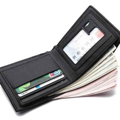 China Waterproof High Quality Vintage Cheap Soft PU Leather Short Men's Wallets for sale