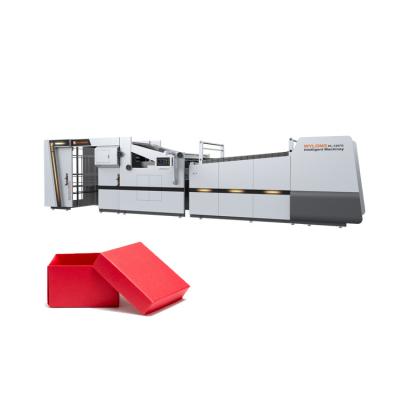 China Wylong HLK high speed automatic food carton laminating machine for making cartons for sale