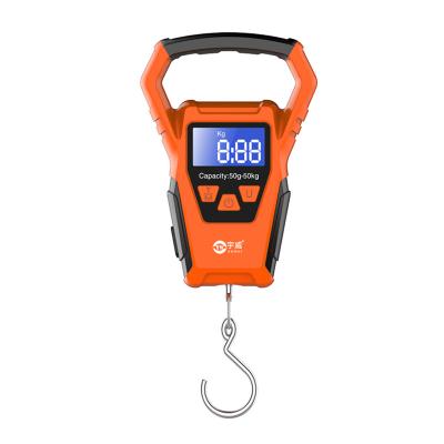 China Outdoor Activities Fishing 50kg Digital Hanging Waterproof Fishing Scale For Fish Measurement for sale