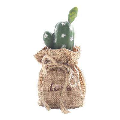 China Artificial Cactus Potted Plants Insta Plant Household Room Table Top Decoration Creative Trinkets for sale