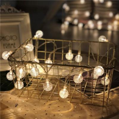 China Holiday Lighting Fairy LED String Lights Bubble Ball Lamp Holiday Lighting Indoor USB Battery Garland For Christmas Wedding Decoration for sale