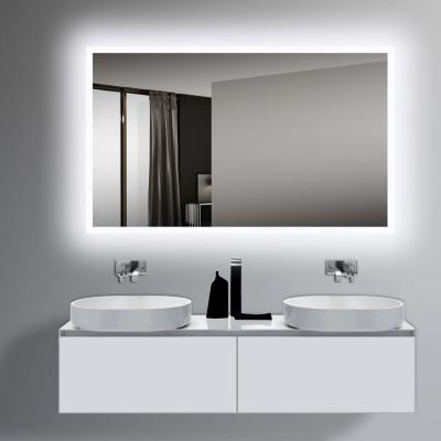 China Custom Fogless Mirror Factory Touch Sensor Smart Led Mirror Anti Fog Bright Led Bathroom for sale