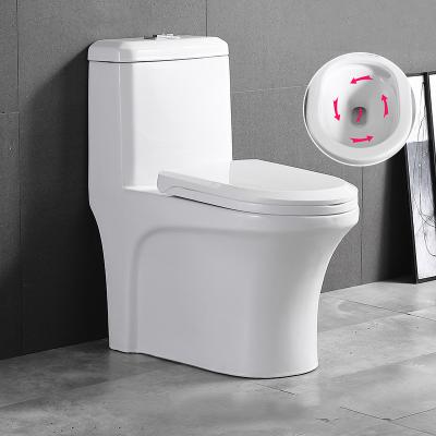 China High Quality Ceramic Shape One Piece Cabinet WC Auto Operation Siphonic Ware Sanitary Ware Toilet for sale