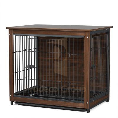 China Wholesale Breathable Luxury Indoor Modern Wooden Dog Crate Double Door Double Door Furniture for sale