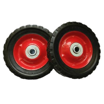 China Small Hotels 6x1.5 Solid Rubber Coated Wheel for sale