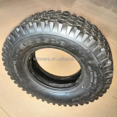 China tool cart wheel/wheelbarrow inflatable rubber tire bicycle wheel 4.10/3.50-6 for sale