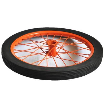 中国 20 Inch Spoke Semi-pneumatic Solid Rubber Trailer Wheel Decorative Wheels 販売のため