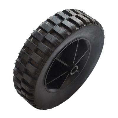 Cina Trolley Wheel / Small Trolley Wheel 8x2.125 Plastic Rubber Wheel For Sand Trolley in vendita