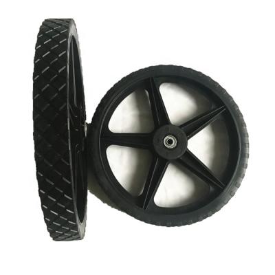 China lawn motor 14 inch plastic rubber wheels for grass trimmer for sale