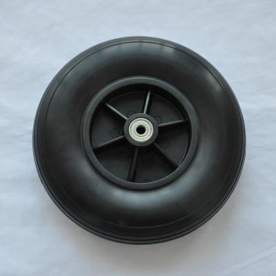 China Hotels 8 Inch 200mm PU Tire Flat Free Foam Filled Wheel for sale