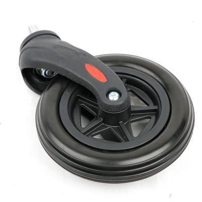 Κίνα Hotels Caster 6 Inch Solid Plastic PU Wheelchair Front Bearing Wheel 150mm Furniture Caster Office Chair Wheel προς πώληση