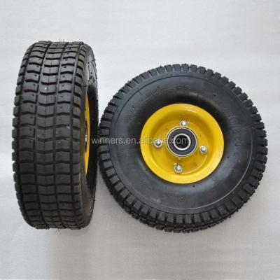 China Garment Shops Pneumatic Rubber Wheel Tire Tire 4.10 / 3.50-4 Te koop