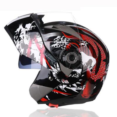 China Modular Flip Up Helmets Casco Moto Crash Helmet Motocross Motorbike Lens Motorcycle Helmet Flip Up Helmet Full Face Double for sale