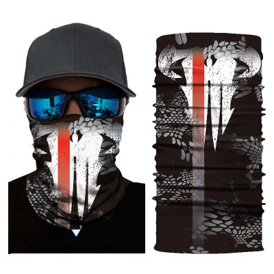 China Motorcycle Face Mask Balaclava Head Scarf Balaclava Head Scarf Skull Face Mascara Bandanas Anti-UV Seamless Recycling Riding Headband for sale