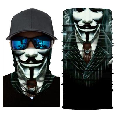 China Seamless Wholesale Quikly Breathable Dry Neck Anti-UV Polish Multifunctional Custom Tubular Recycling Skull Bandanas for sale