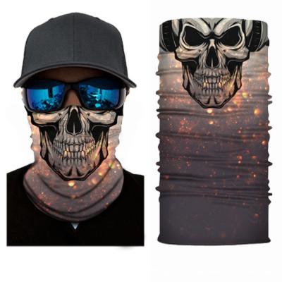 China Anti-UV Seamless Neck Polish Head Face Mascara Skull Face Mask Skull Face Mask Biker Scarf Bandanas Recycling Headband for sale