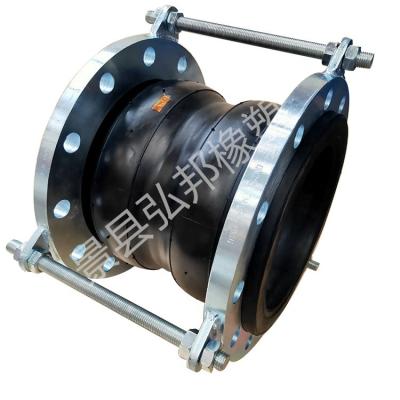 China Flexible rubber joints Flexible rubber joints High quality flange type bellows Flexible EPDM two-ball rubber expansion joints à venda