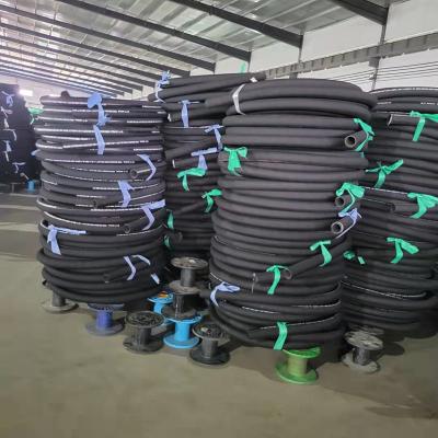 China One or two wire braided hydraulic rubber hose with smooth surface for sale