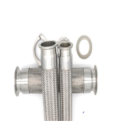 中国 Stainless steel 304 316 321 bellows corrugated braided metal hose 販売のため